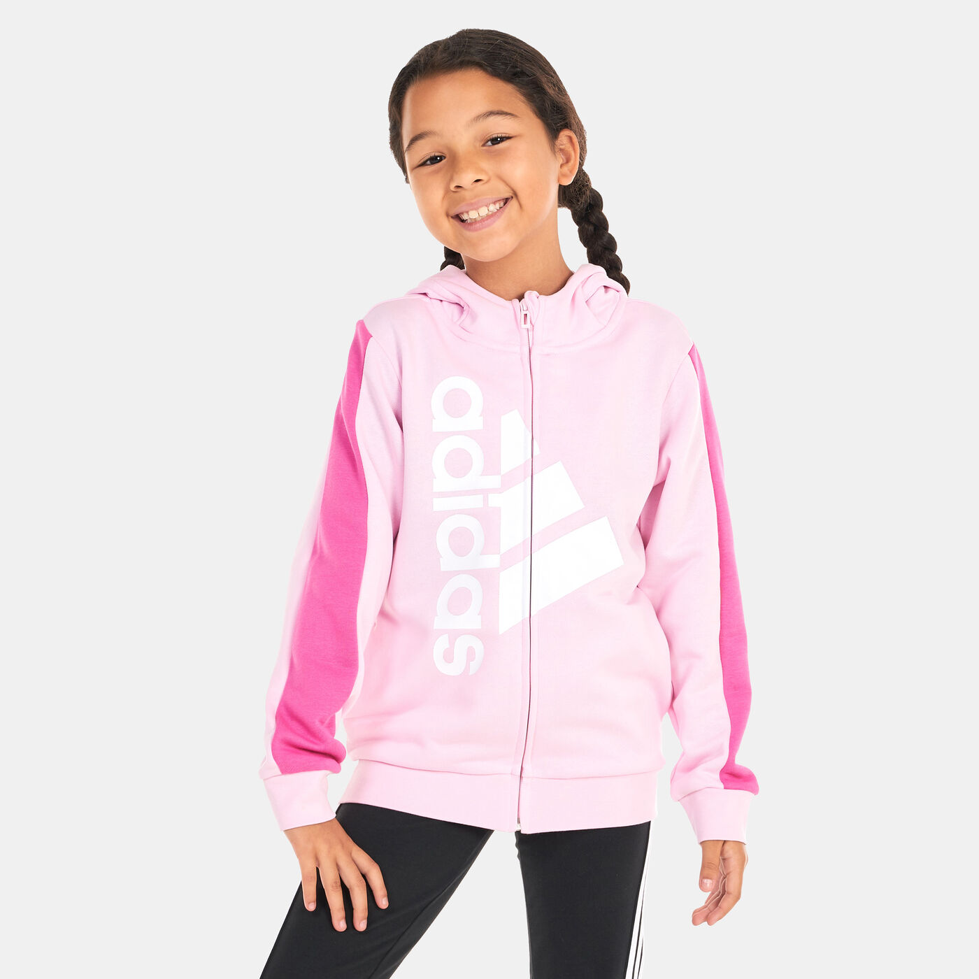 Kids' Badge of Sport Logo Full-Zip Hoodie