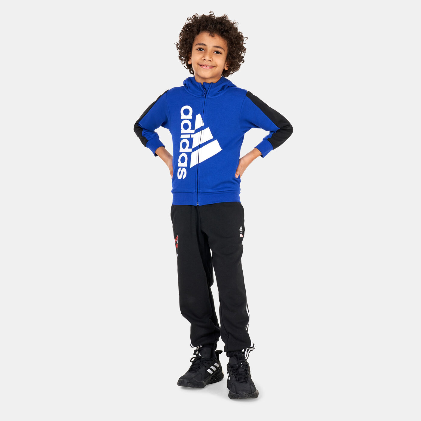 Kids' Badge of Sport Logo Full-Zip Hoodie