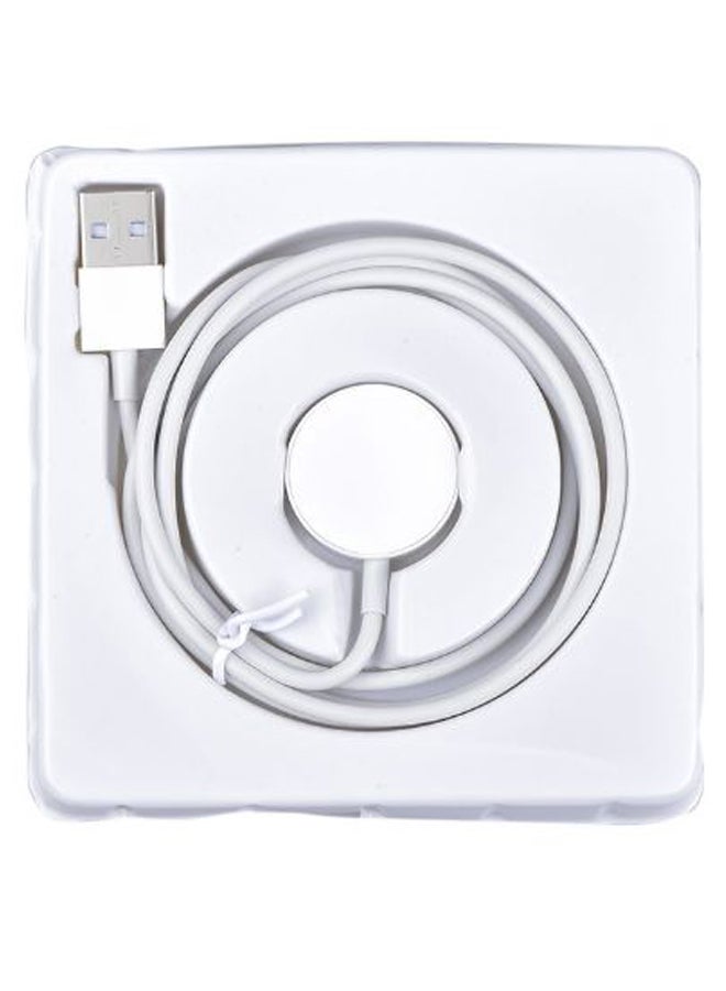 Magnetic Wireless Charger Adapter For Apple iWatch Series 1/2/3 White/Silver