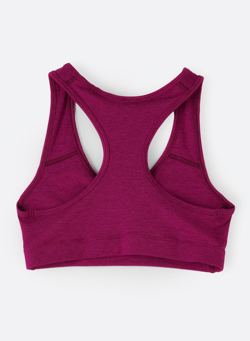 Sports Racerback Crop Top Maroon