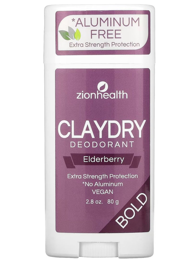 Zion Health Bold ClayDry Deodorant Elderberry