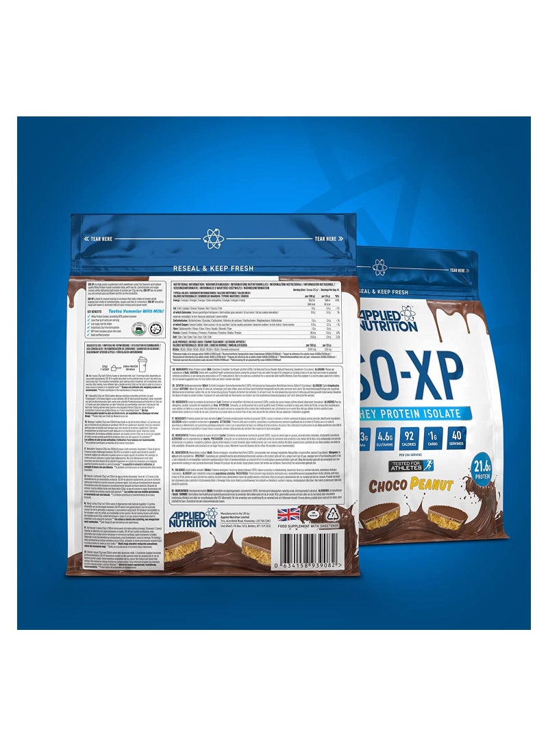 Iso Xp Whey Isolate - Whey Protein Isolate Powder, Iso-Xp Funky Yummy Flavours (1Kg - 40 Servings) (Choco Coco)