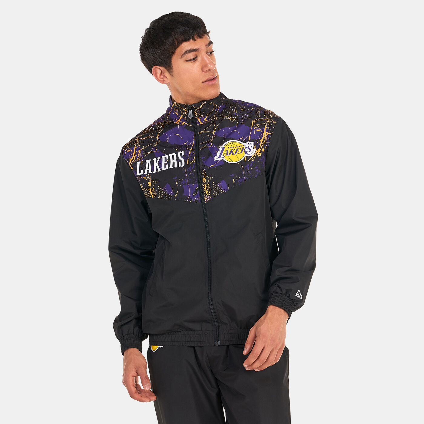 Los Angeles Lakers Allover Print Panel Track Jacket