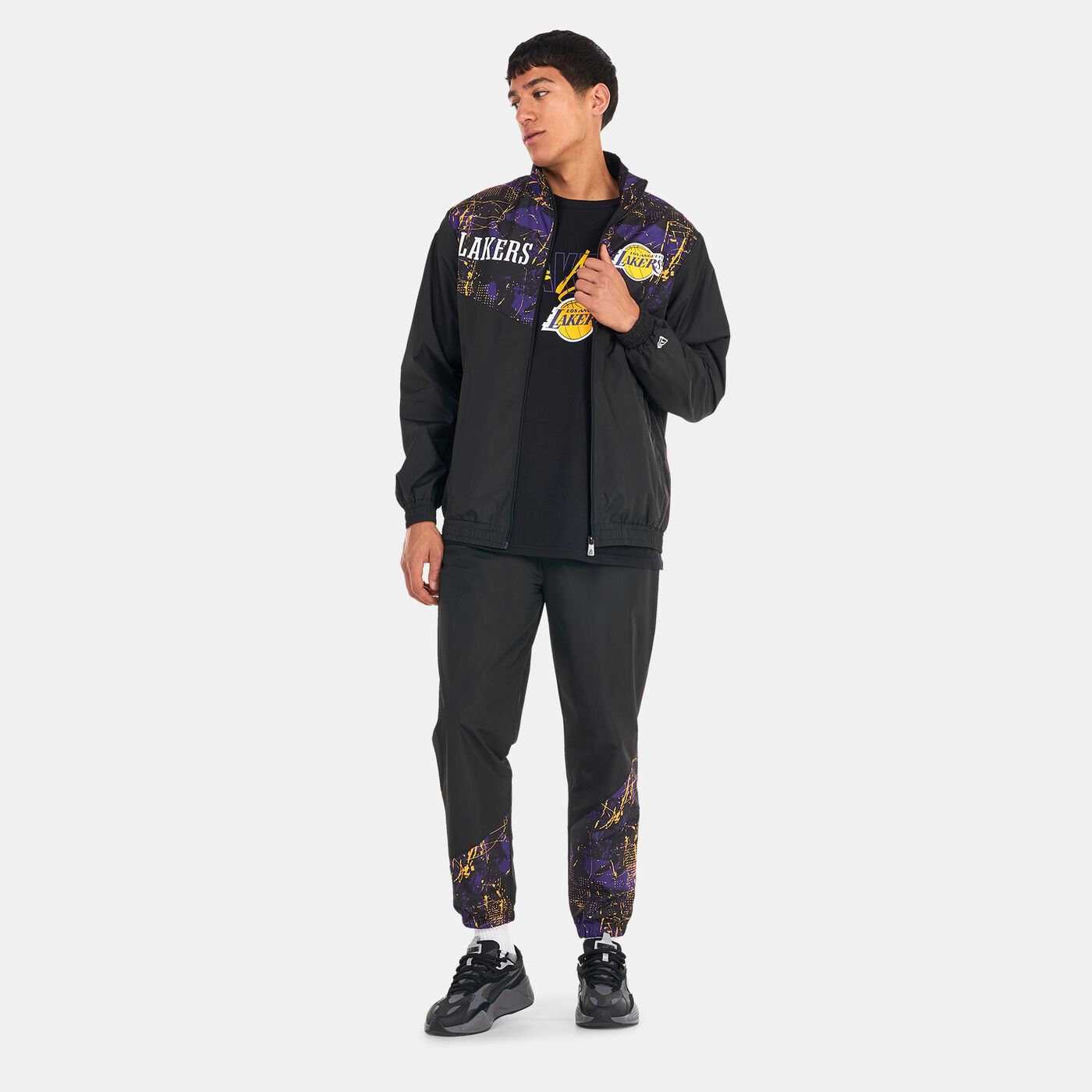 Los Angeles Lakers Allover Print Panel Track Jacket