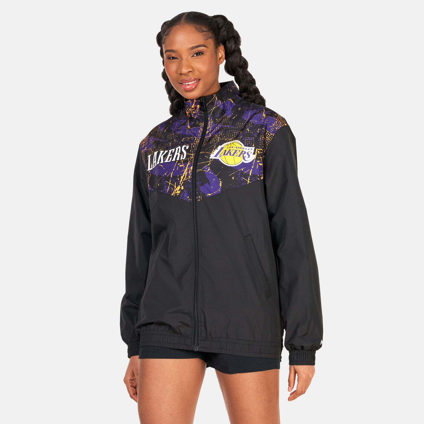 Los Angeles Lakers Allover Print Panel Track Jacket