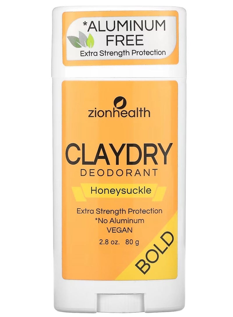 Zion Health Bold ClayDry Deodorant Honeysuckle
