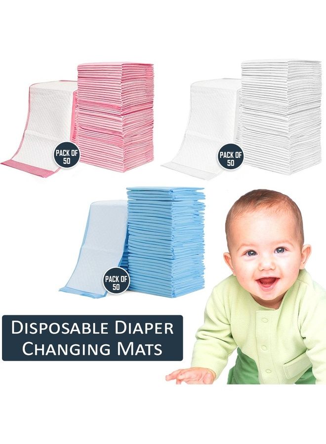 Diaper Caddy With Changing Mats 50 Count - Grey