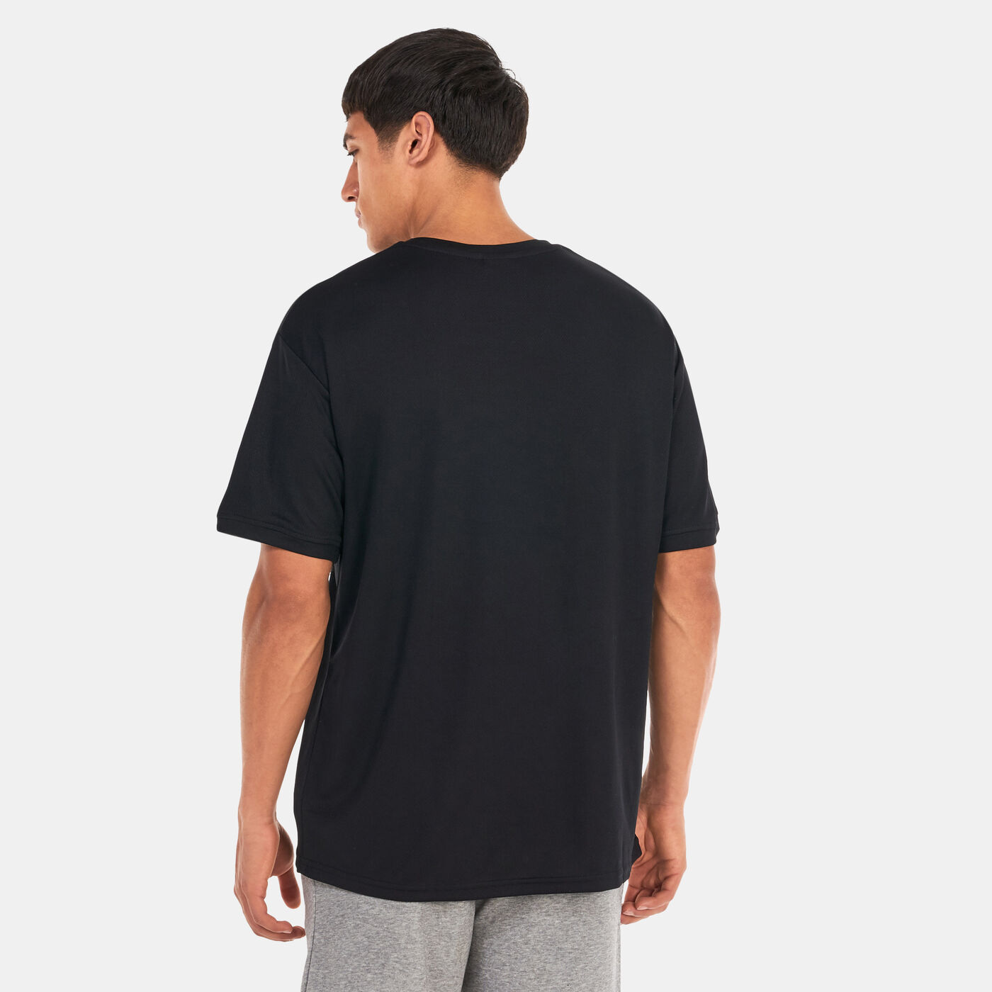 Oversized NBA Logo Script Mesh T-Shirt