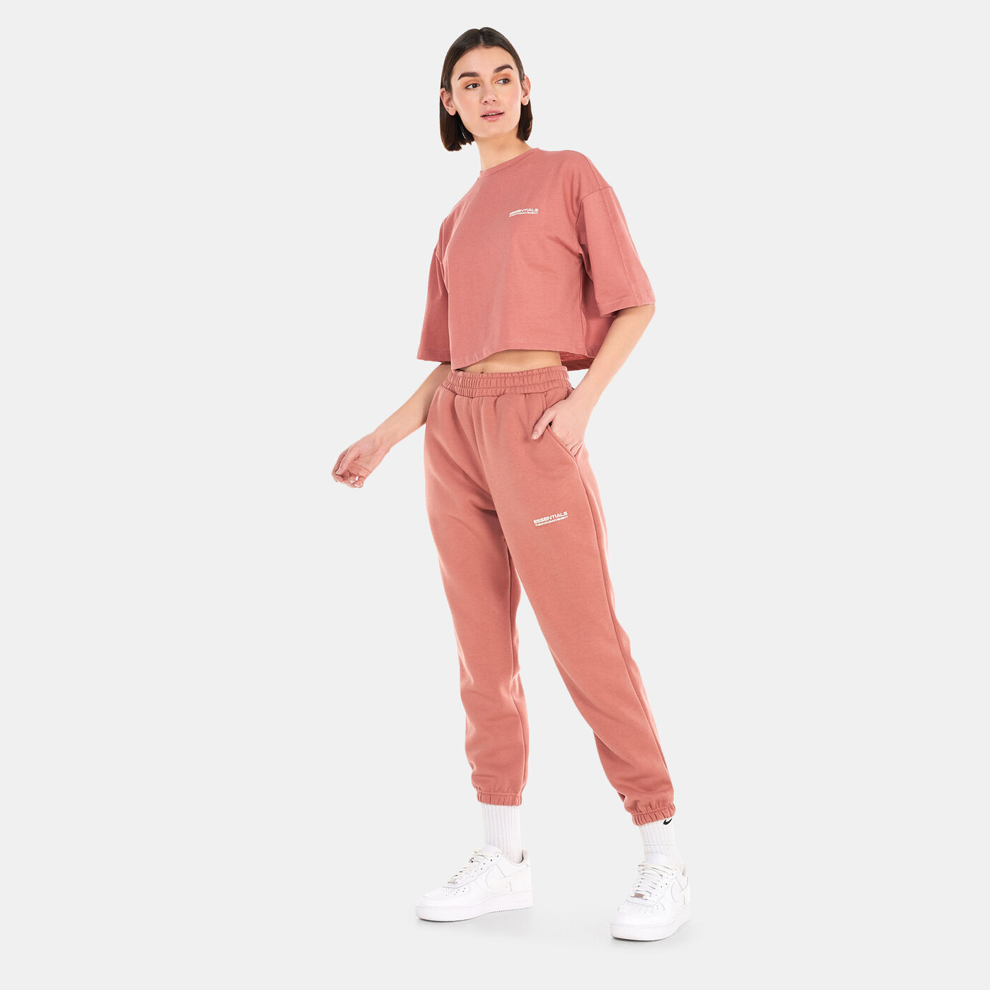 Printed Organic Fleece Joggers
