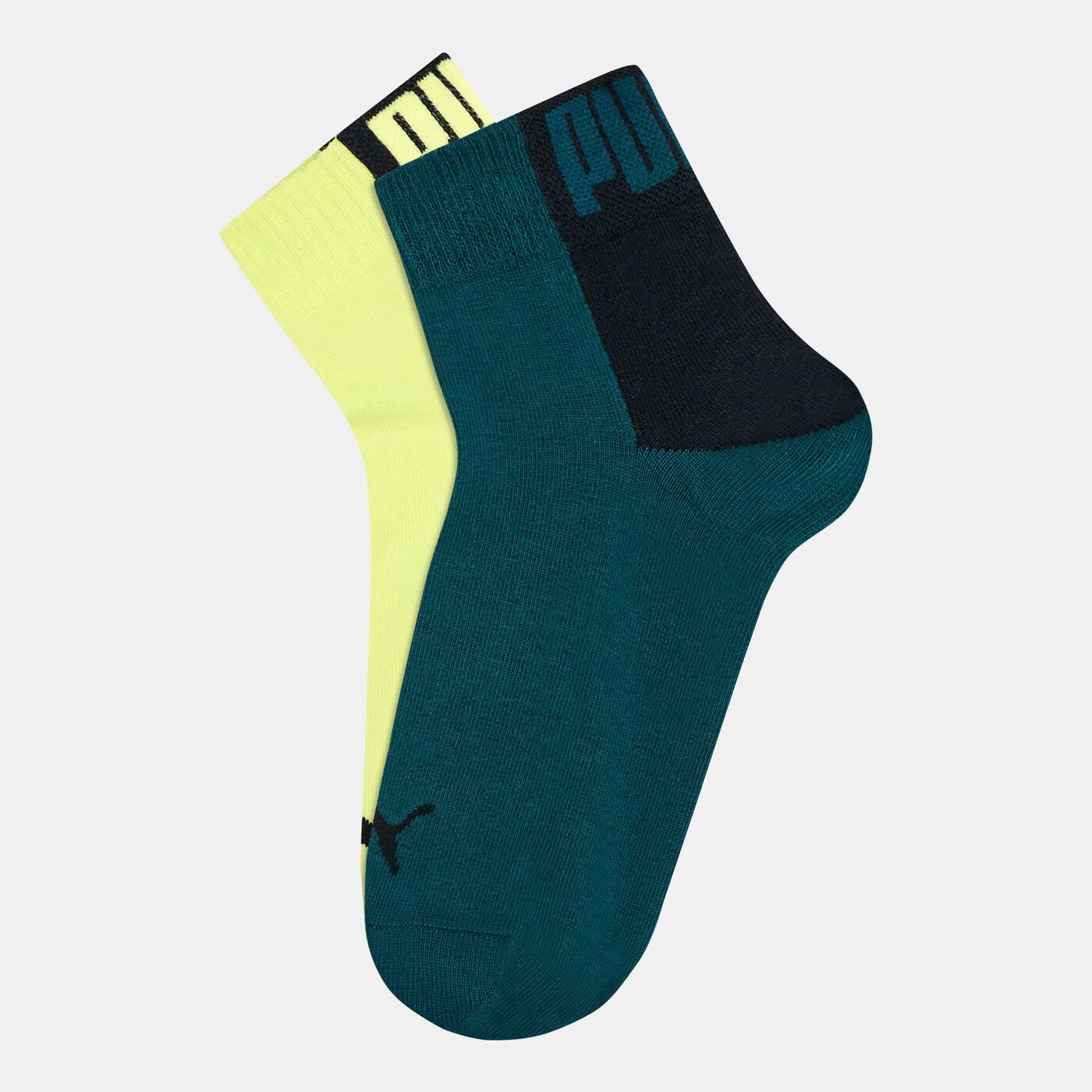 Men's Logo Block Quarter Socks (2 Pack)