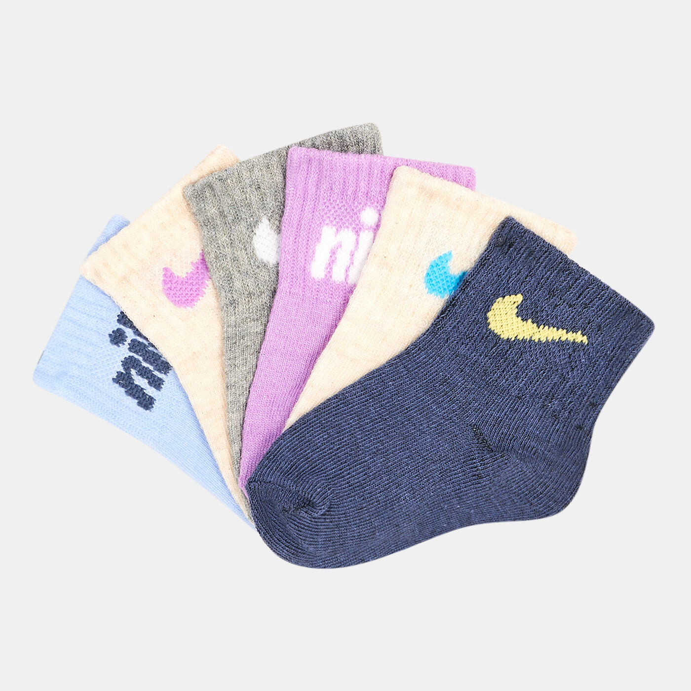 Kids' From Day 1 Crew Socks - 6 Pack (Baby and Toddler)