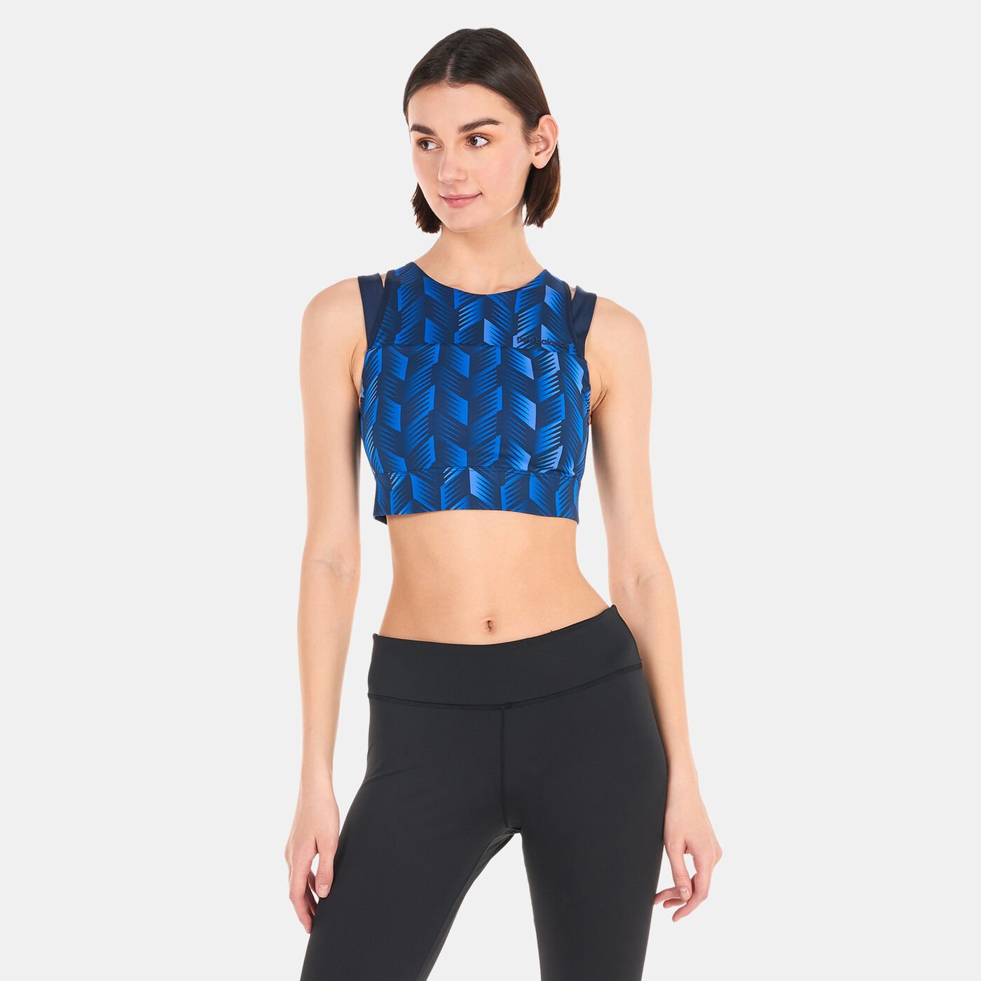 Women's Shape Shield Printed Crop Sports Bra