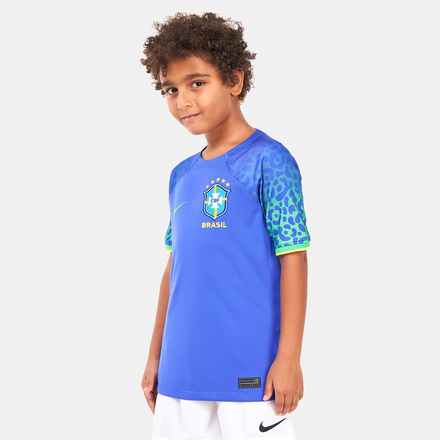 Kids’ Brazil Dri-FIT Stadium Away Jersey - 2022
