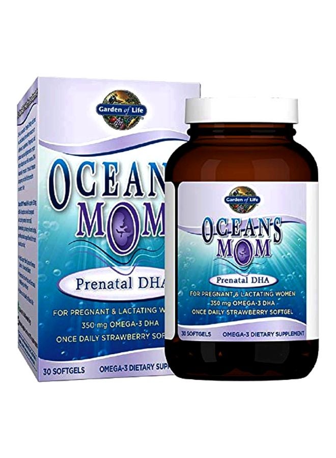 Oceans Mom Omega 3 Fish Oil Dietary Supplement - 30 Softgels
