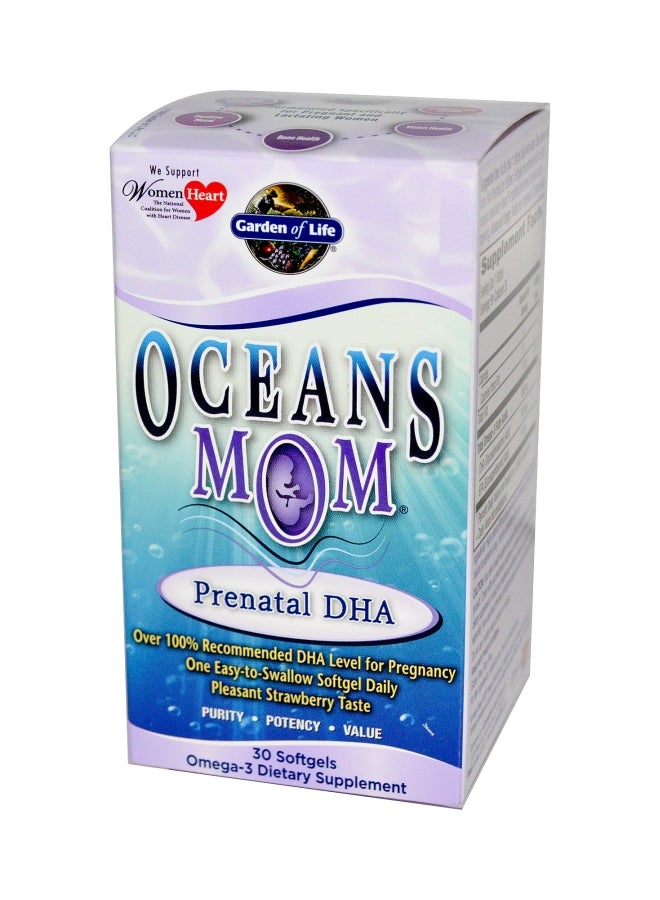 Oceans Mom Prenatal DHA Dietary Supplement - 30 Softgels