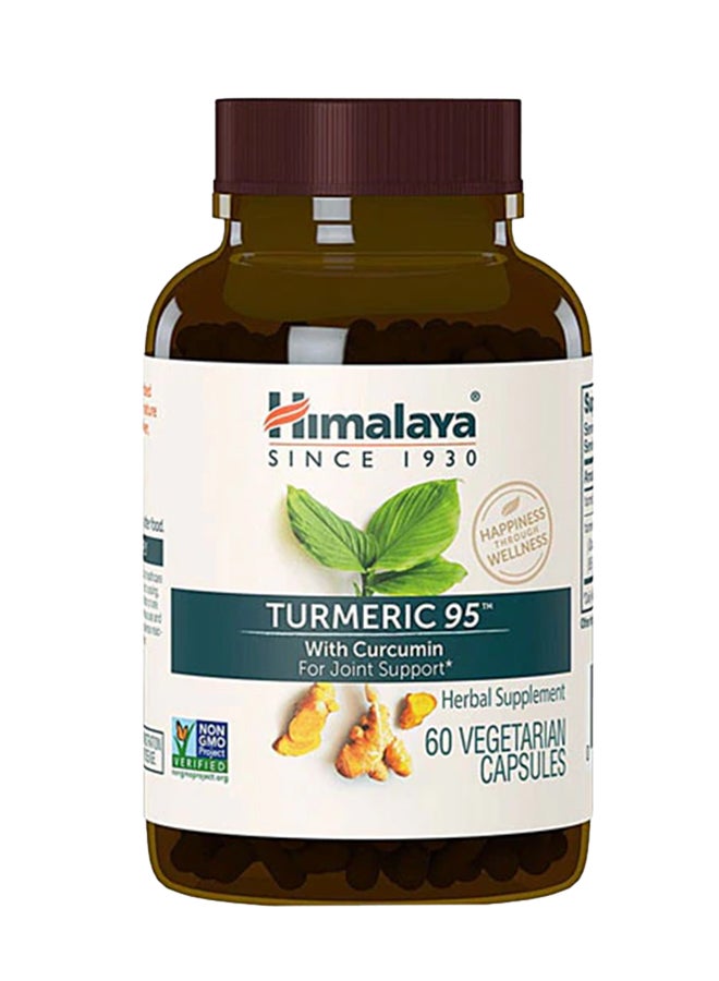 Turmeric 95 With Curcumin Herbal Supplement - 60 Capsules