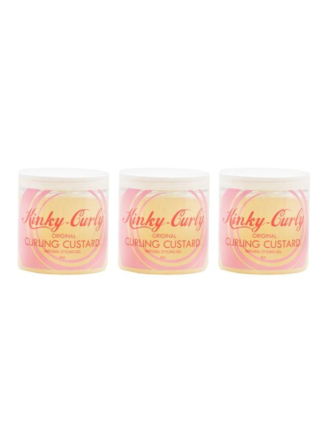 3-Piece Original Curling Custard Natural Styling Gel