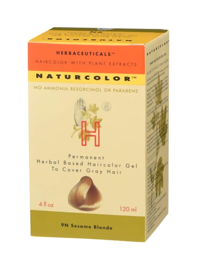 Herbal Based 9R Pale Saffron Blonde Hair Dyes 9N Sesame Blonde