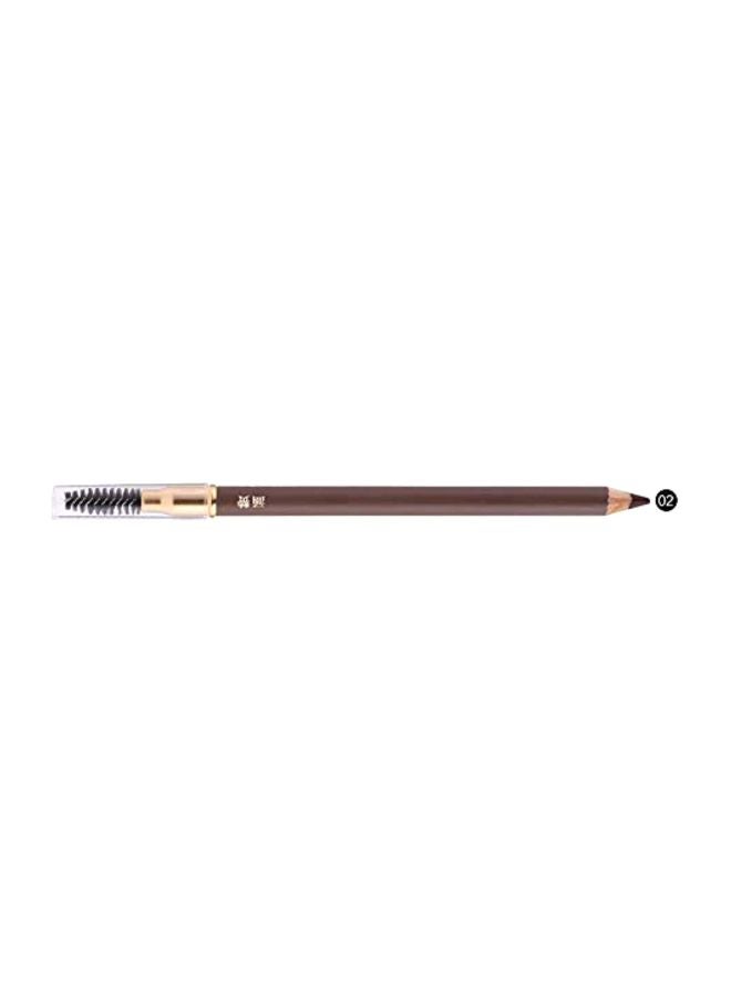 5-Piece Eyebrow Pencil With 1-Piece Makeup Eyebrow Enhancer Kit 2# Dark Brown
