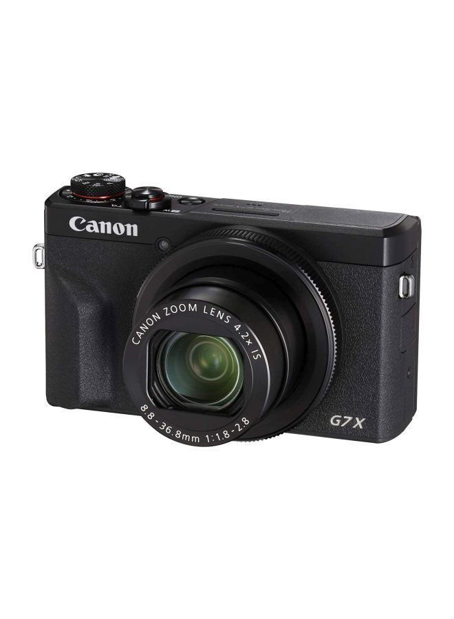 PowerShot G7 X Mark III Point And Shoot Camera 20.1MP 4.2x Zoom With Tilt Touchscreen, Built-In Wi-Fi And Bluetooth Black