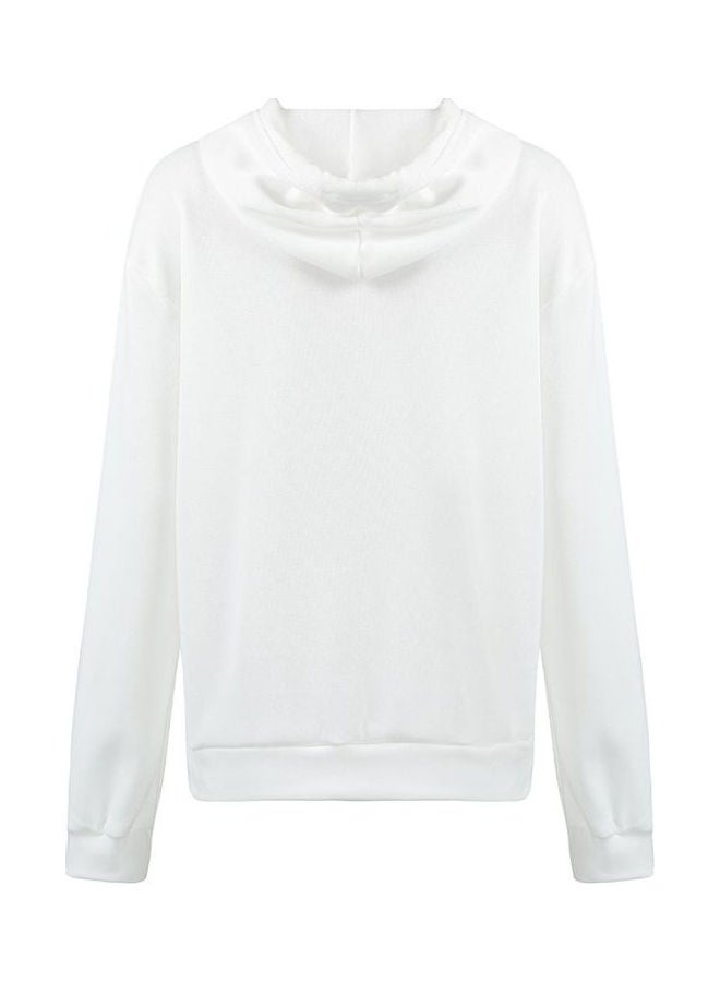 Friends Printed Hoodie White