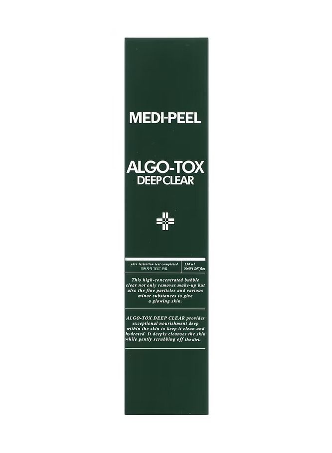 Medi-Peel Algo Tox Deep Clear This mild cleanser removes all traces of makeup and impurities