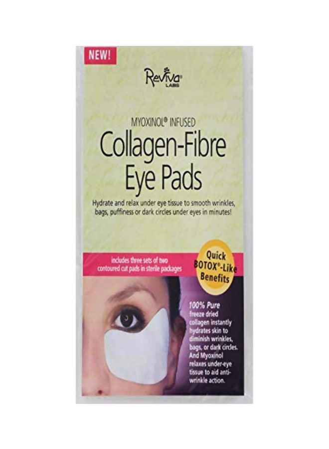 6-Piece Collagen-Fibre Eye Pads White