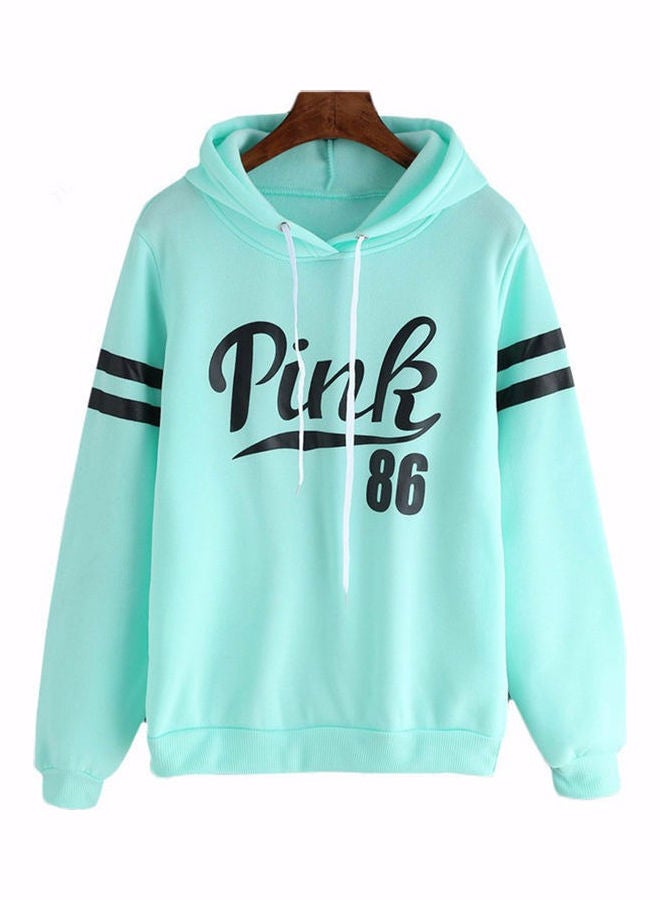 Printed Hoodie Green/Black
