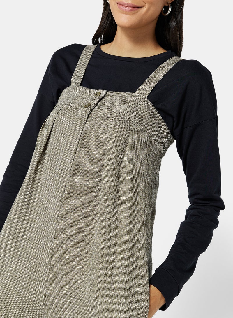 Wide Leg Jumpsuit Khaki