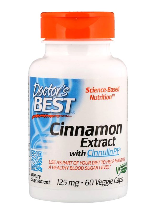 Cinnamon Extract with Cinnulin PF - 60 Veggie Caps