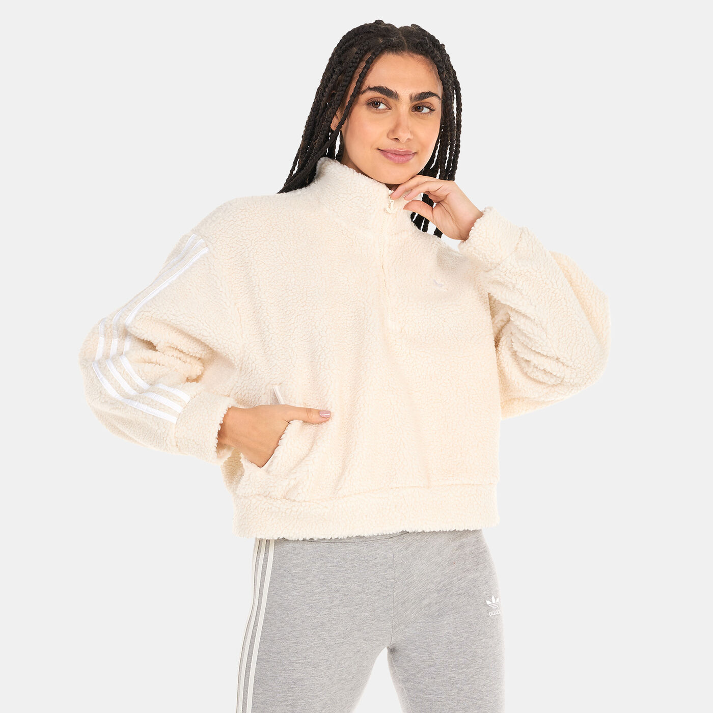 Women's Adicolor Classics Half-Zip Fleece Sweatshirt