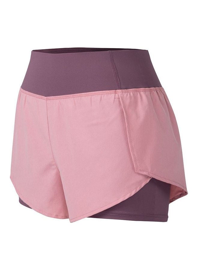 2-in-1 Shorts with Pocket Pink