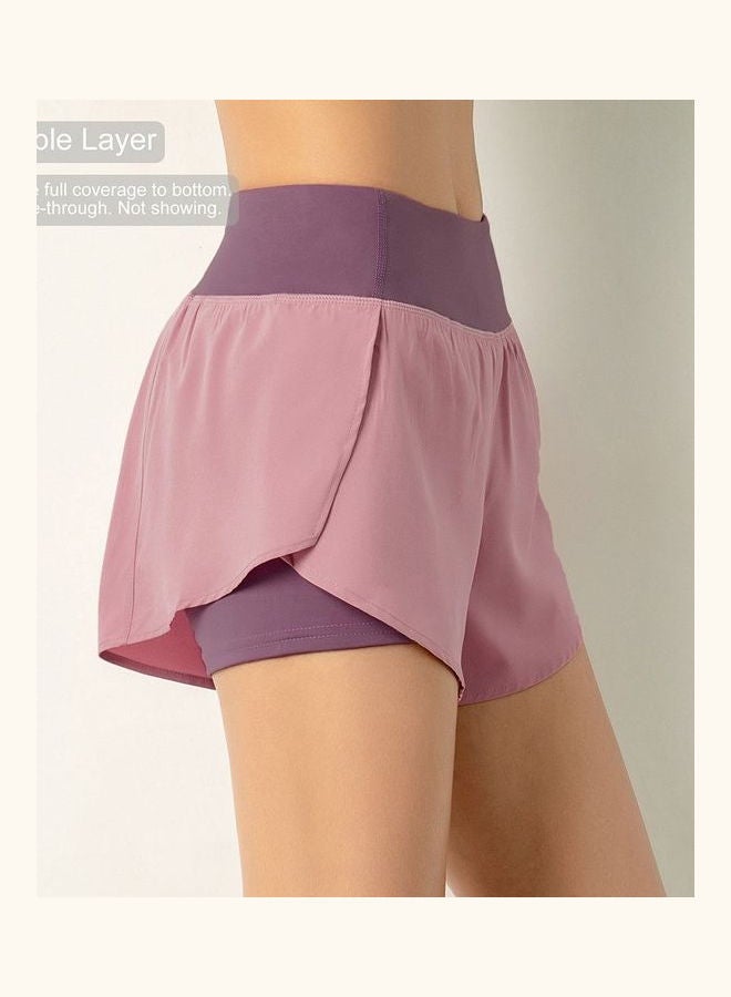 2-in-1 Shorts with Pocket Pink
