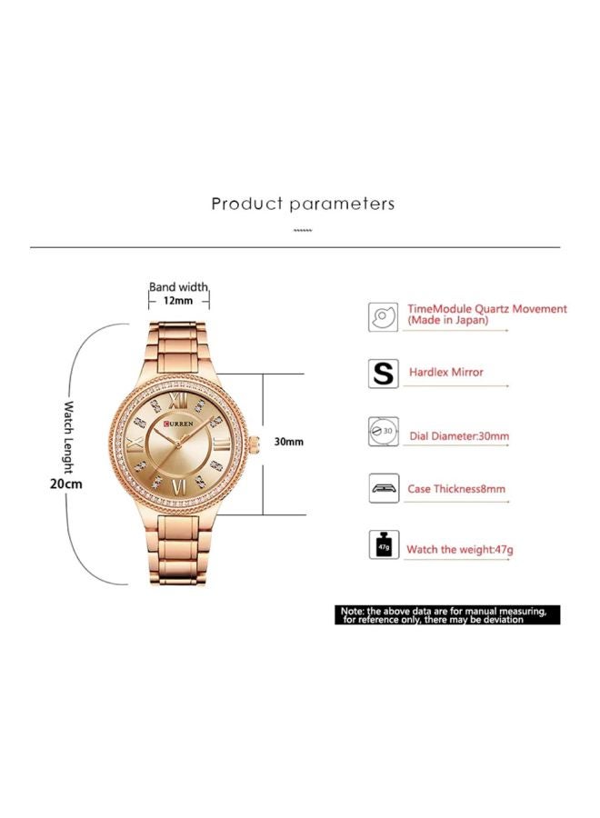 girls Stainless Steel Analog Watch 9004