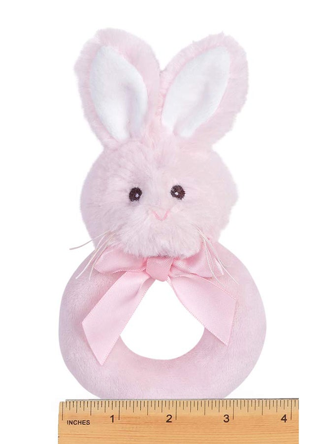 Bunny Plush Stuffed Animal Soft Ring Rattle