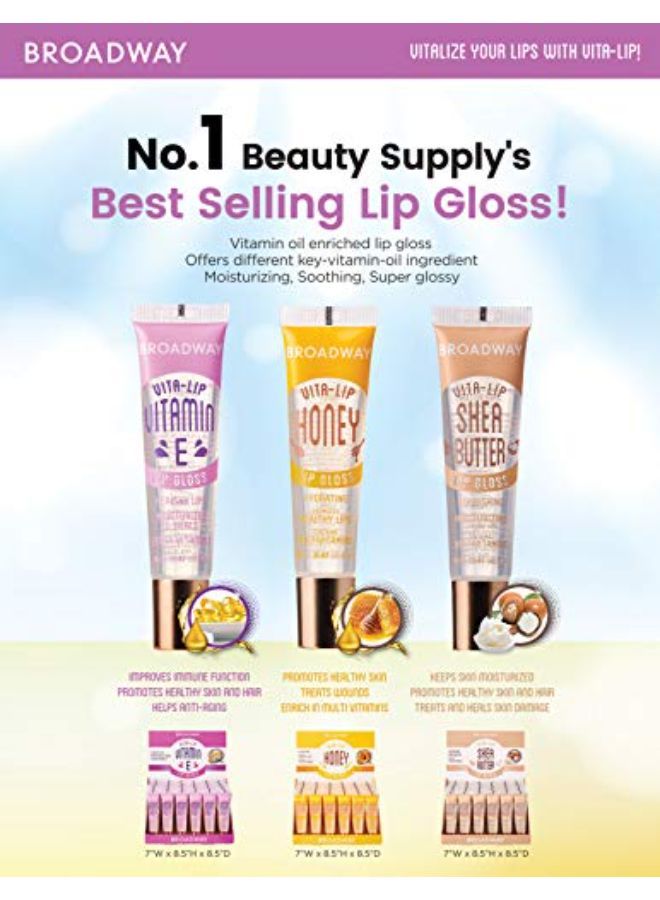 Vita-Lip Clear Lip Gloss 0.47Oz/14Ml (Shea Butter) 6 Pack