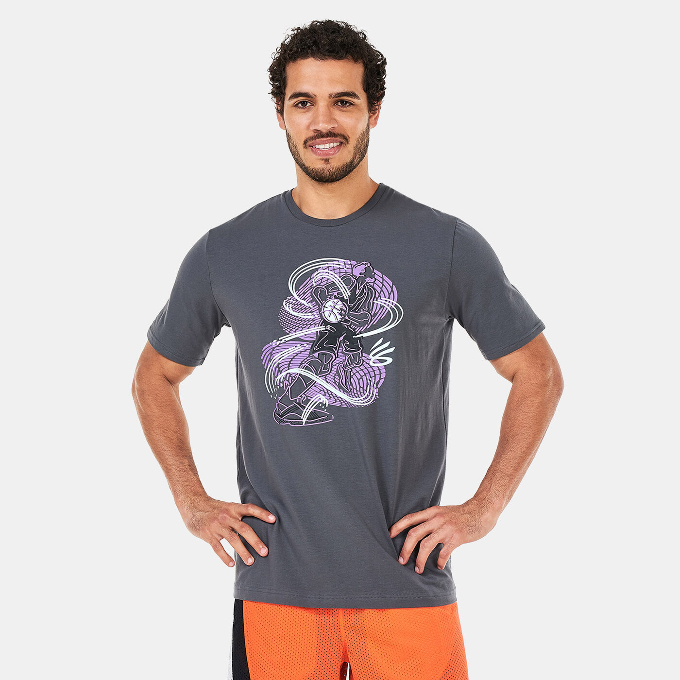 Men's Curry Animated Sketch T-Shirt