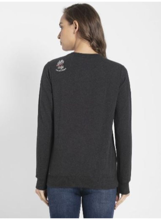 Front Zip Sweatshirt Black