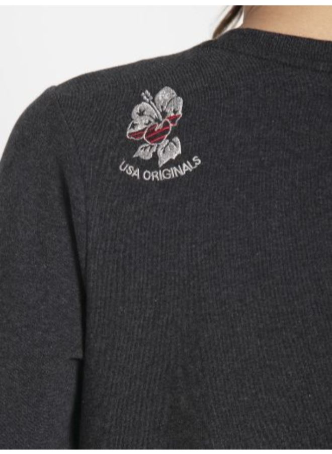 Front Zip Sweatshirt Black