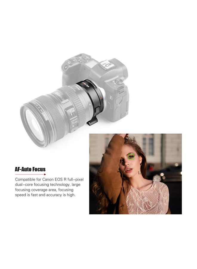 Auto Focus Lens Mount Adapter For Canon EF/EF-S Series Lens Black/Silver