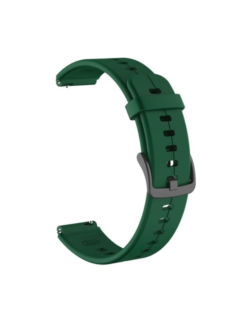 For Huawei TalkBand B6 Silicone Replacement Strap Watchband(Army Green)