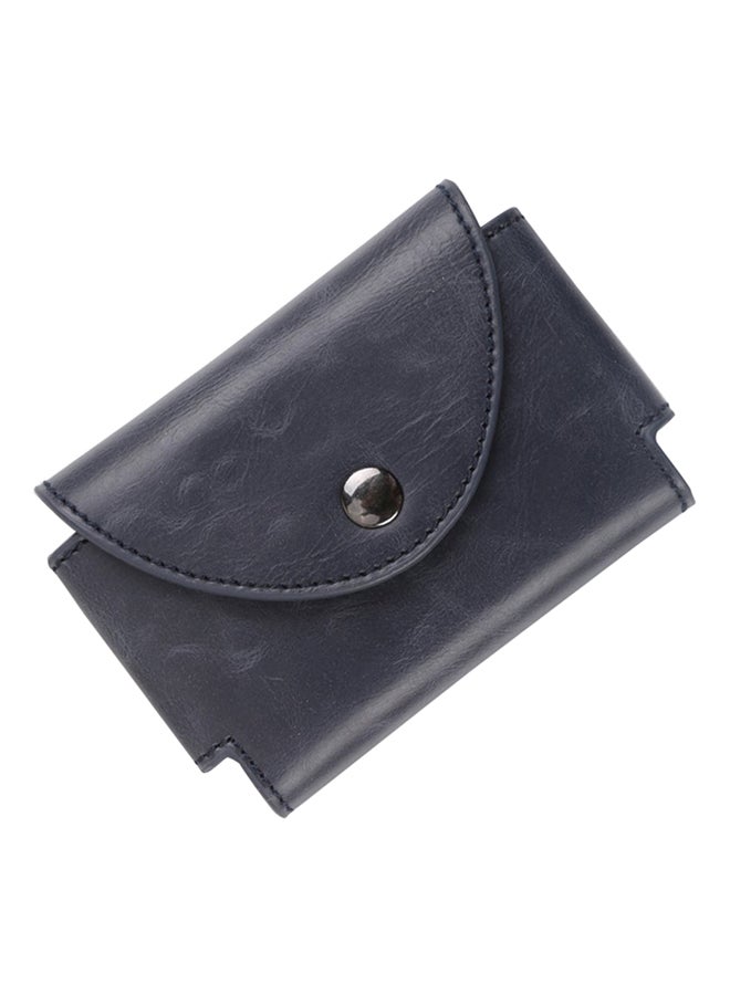 Multifunctional Leather Wallet Blue