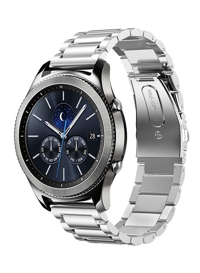 Stainless Steel Replacement Strap For Samsung Gear S3 Silver