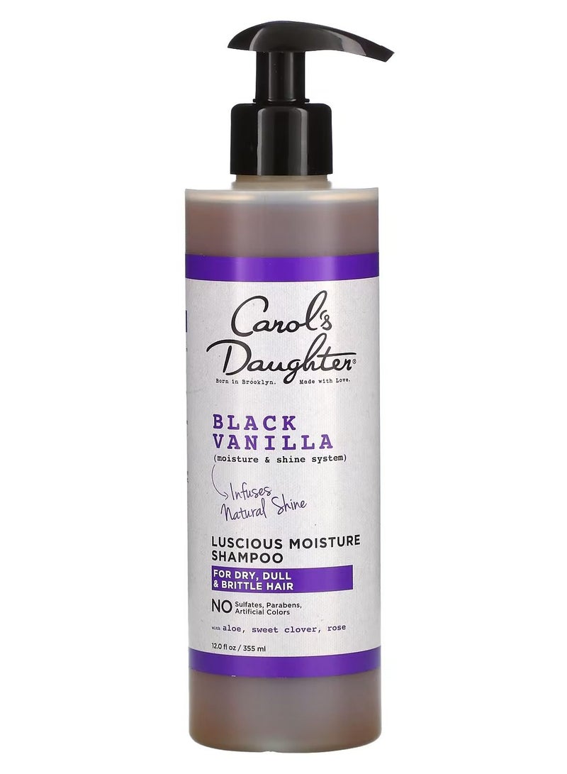 Carol's Daughter Black Vanilla Moisture and Shine System Luscious Moisture Shampoo For Dry Dull and Brittle Hair