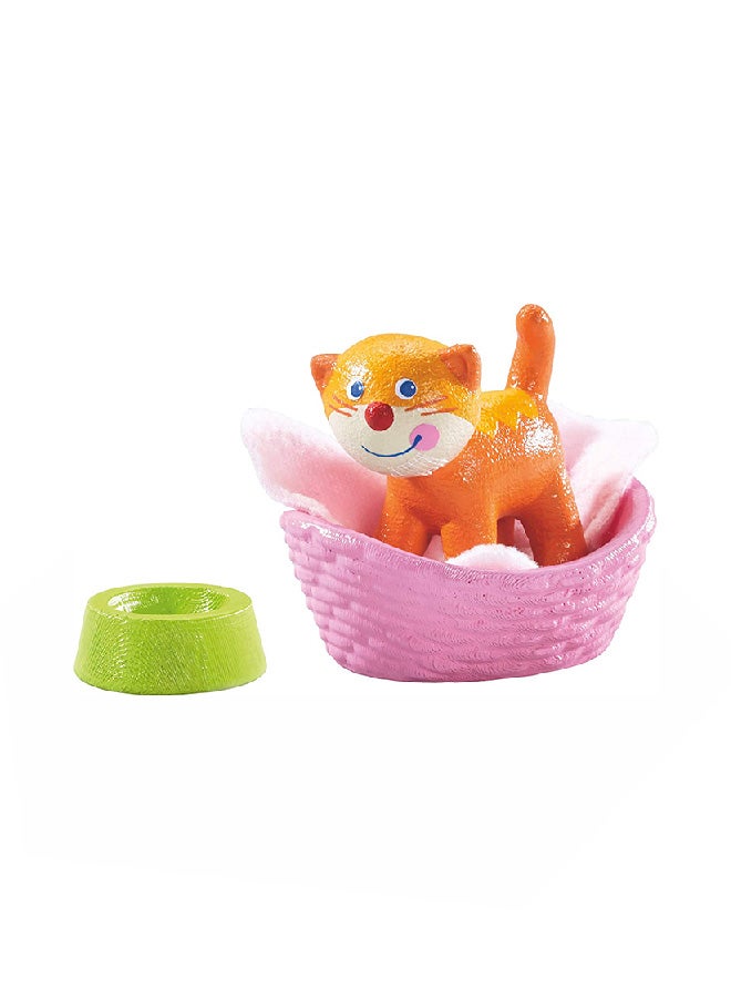 Little Friends Cat Kiki With Basket, Blanket And Bowl