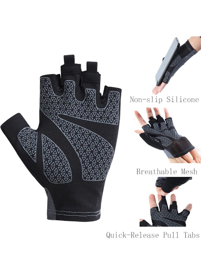 Pair Of Casual Protective Gloves Grey/Black