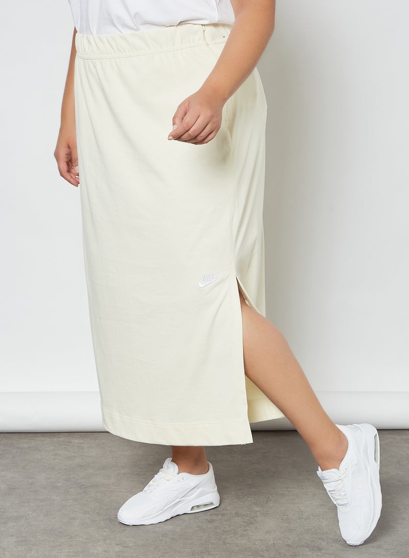 NSW Plus Size Jersey Maxi Skirt Coconut Milk