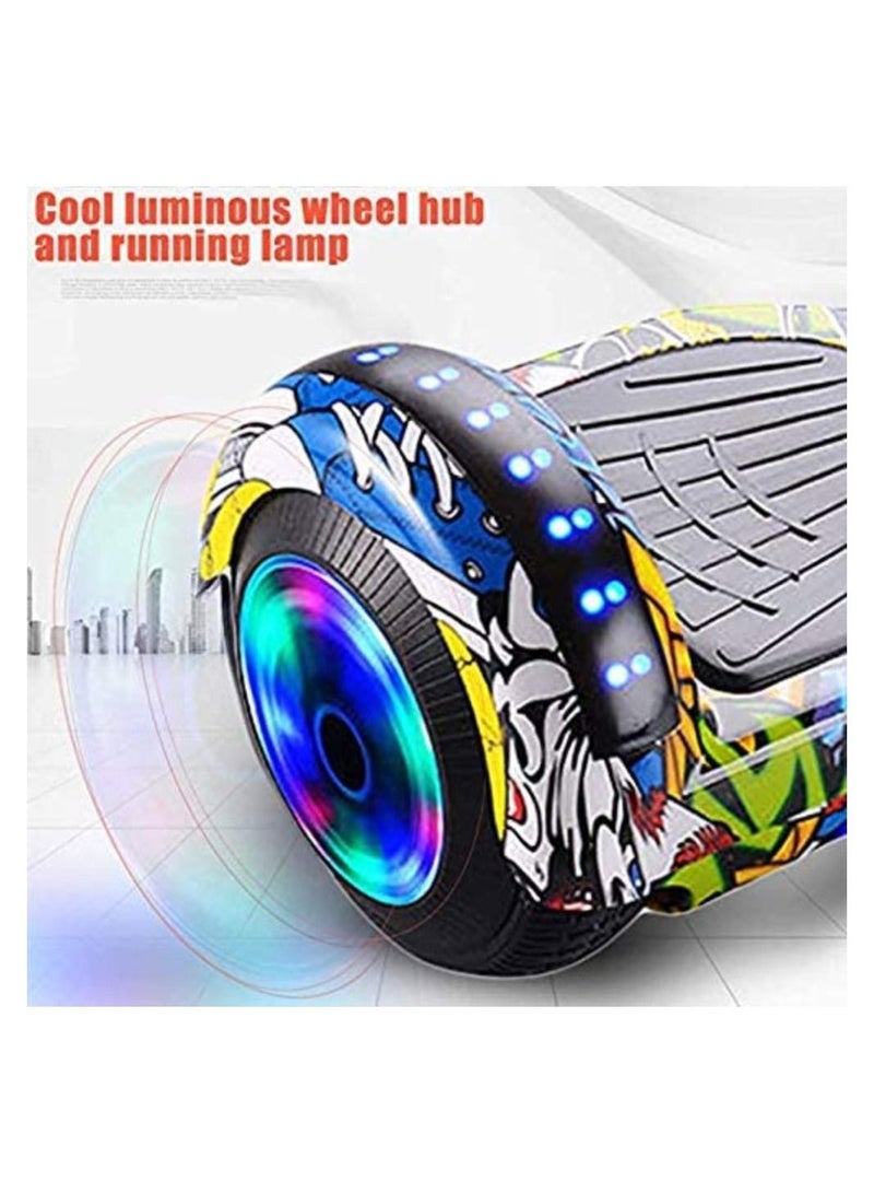6.5inch Smart Electric Scooter 2 Wheels Self Balancing Scooter Lithium Battery Hoverboard Balance Scooter With Led Lights Best Gift For Children