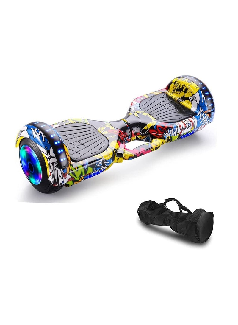 6.5inch Smart Electric Scooter 2 Wheels Self Balancing Scooter Lithium Battery Hoverboard Balance Scooter With Led Lights Best Gift For Children