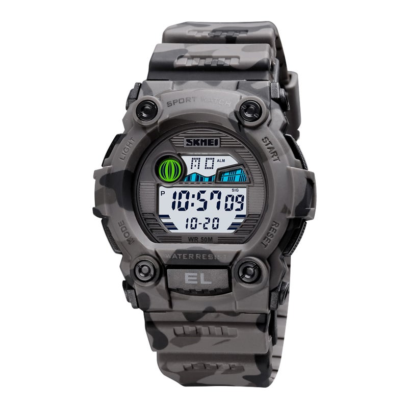 boys Digital Silicone Watch J4605GY-S-KM